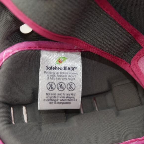 NEW Safehead Soft Protective Headgear Helmet  Baby 7-24 Months Butterfly Pink - Picture 6 of 8